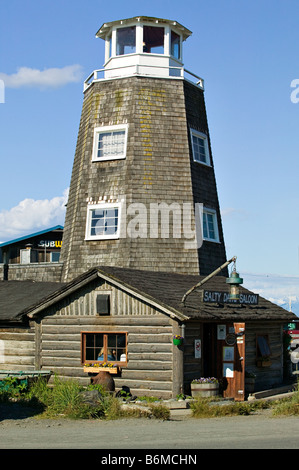 Le Salty Dog Saloon à la broche dans l'Alaska Homer Banque D'Images