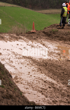 Aller à boueux uk piste de motocross Banque D'Images