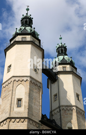 Marktkirche à Halle, Saale, Saxe-Anhalt, Allemagne Banque D'Images