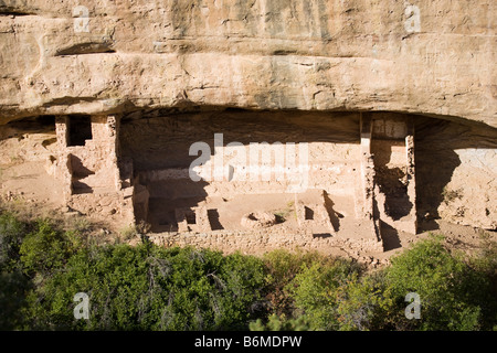 Temple du feu, le Parc National de Mesa Verde dans le Colorado, USA Banque D'Images