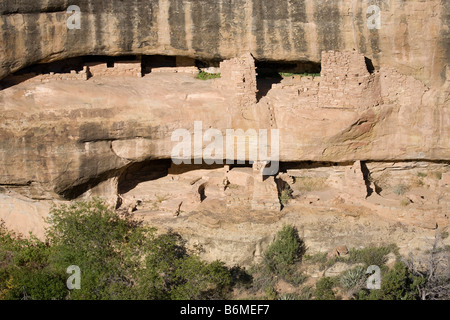 Temple du feu, le Parc National de Mesa Verde dans le Colorado, USA Banque D'Images