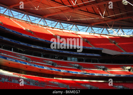 Nouveau stade de Wembley à bas niveaux nombre 2699 Vantage Point Banque D'Images