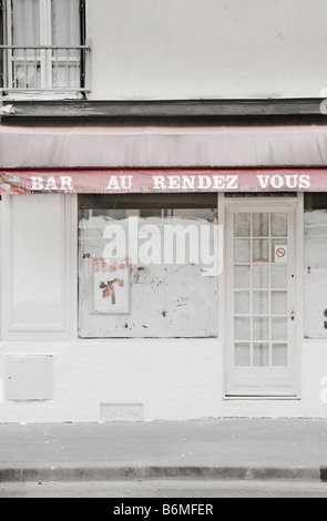 Bar Rendez Vous en rénovation. Banque D'Images