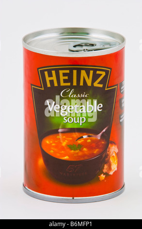 Pouvez d'Heinz Classic soupe de légumes vendus au Royaume-Uni Banque D'Images