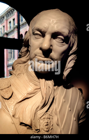 Joseph Wilton buste d'Oliver Cromwell Londres Angleterre Banque D'Images