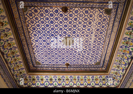 Les intérieurs de un fort, Jhanki Mahal, Fort Mehrangarh, Jodhpur, Rajasthan, India Banque D'Images