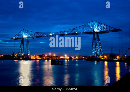 Le Pont Transbordeur Middlesbrough Tees Valley Banque D'Images