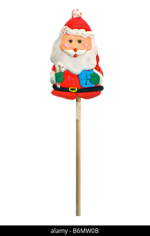 X-mas noël père père Candy Cane lolli lollipop lolly bonbons filles garçons enfants rouge blanc fun funny xmas toy playt Banque D'Images