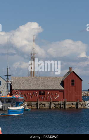 Pas de motif 1 Fishing Shed at harbor à Rockport dans le Massachusetts MA Nouvelle Angleterre USA États-Unis d'Amérique Banque D'Images