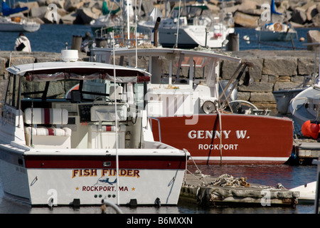 Bateaux dans le port à Rockport dans le Massachusetts MA Nouvelle Angleterre USA États-Unis d'Amérique Banque D'Images