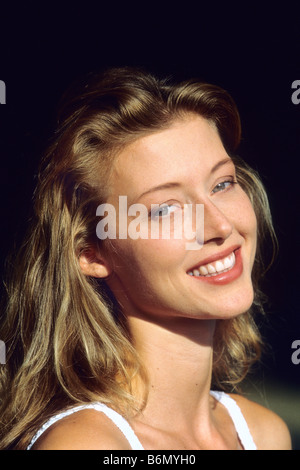 Portrait of a smiling woman Banque D'Images
