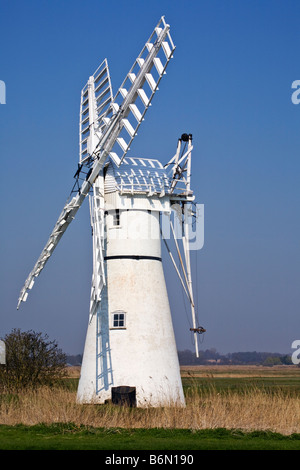 Dyke thurne moulin de drainage, Norfolk, Angleterre Royaume-Uni Banque D'Images