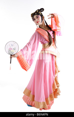 Caractère d'opéra traditionnel chinois posing Banque D'Images