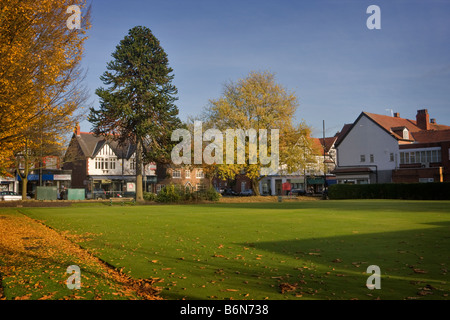 Bowling Green sur Ashley Road dans le centre de village de Hale, Cheshire Banque D'Images