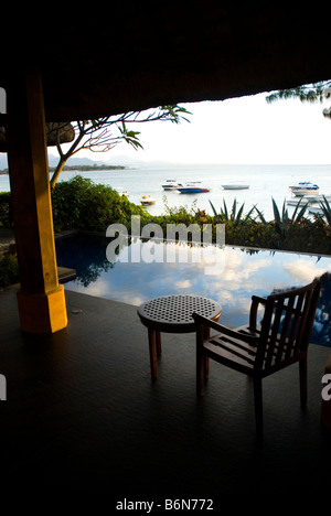 Suite royale avec piscine privée Hôtel The Oberoi Resorts à l'île Maurice région Banque D'Images