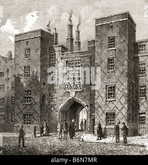 La porte de Chancery Lane de Lincoln's Inn. Une des quatre auberges de court, Londres, Angleterre. Banque D'Images