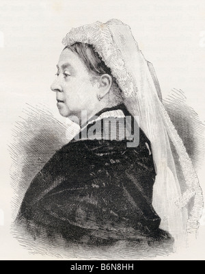 Queen Victoria, 1819 - 1901. Princesse Alexandrina Victoria de Saxe Coburg, reine de Grande-Bretagne et d'Irlande et impératrice de l'Inde. Banque D'Images