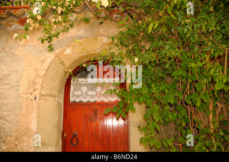 Ruelles de Forza d'Agro en Sicile orientale Italie Banque D'Images