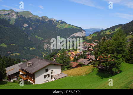 Avis de Wengen Suisse Banque D'Images