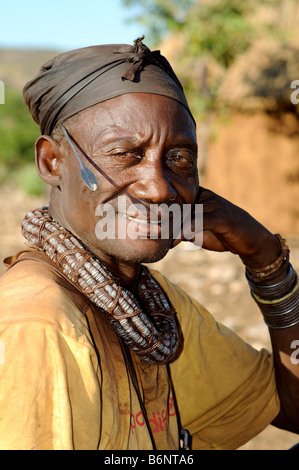 Scène de village près d'Opuwo namibie Banque D'Images