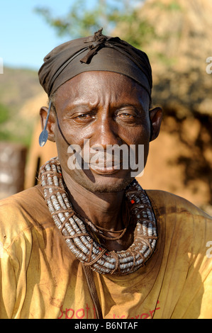 Scène de village près d'Opuwo namibie Banque D'Images