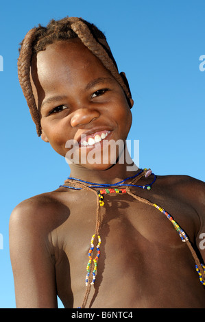 Scène de village près d'Opuwo namibie Banque D'Images