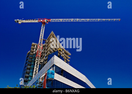 Construction / Développement Un bâtiment résidentiel est construit à Melbourne Victoria en Australie. Banque D'Images