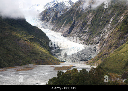 Magnifique Franz Joseph Glacier, côte ouest, Nouvelle-Zélande Banque D'Images