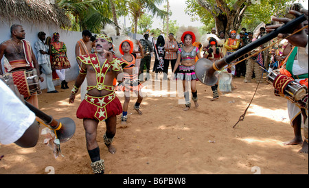 Dans KARAGATTAM KULASEKARAPATTINAM TAMILNADU Banque D'Images