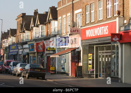 Derniers jours de Woolworths en dehors du Grand Londres Banque D'Images