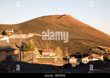 L'un du cratère de l'Etna, Sicile Banque D'Images