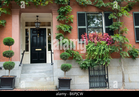 L'État du Massachusetts au sénateur américain John Kerry's house sur Louisburg Square à Beacon Hill Banque D'Images