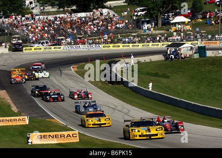 ALMS Course Road America 2008 Banque D'Images