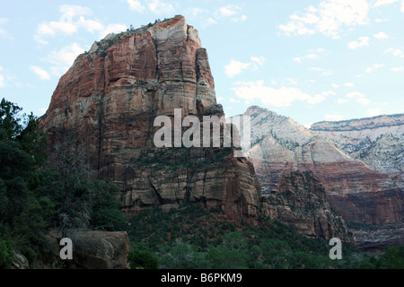 Vue sur le haut de Angel's Landing de la West Rim Trail, Sion Banque D'Images