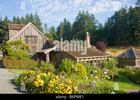 Hastings House Inn de gamme, à l'image 11ème siècle manoir britannique à Salt Spring Island Banque D'Images