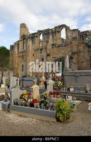 L'Abbaye d'Alet les Bains en pays Cathare en France Banque D'Images