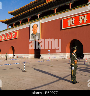 La place Tiananmen Beijing Chine Banque D'Images