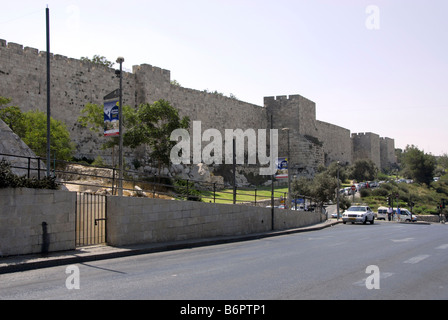 Vieille ville de Jérusalem, Israël - près de la porte de Jaffa Banque D'Images