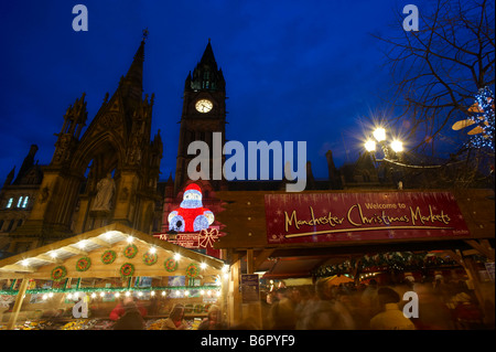 Les marchés de Noël Manchester Banque D'Images