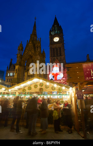 Les marchés de Noël Manchester Banque D'Images