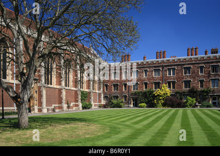 'Queens College Cambridge University', 'Noyer' de la Cour et de la chapelle. Banque D'Images