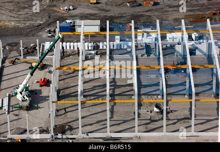 Site de Construction, Industrial Estate près de Hamm, Allemagne Banque D'Images