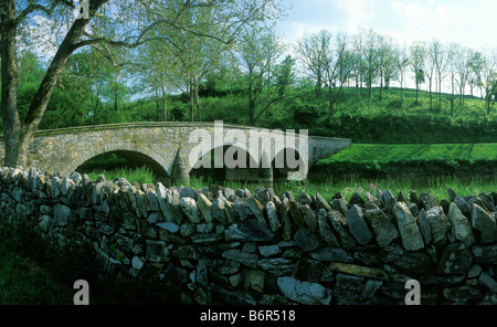 Burnside Bridge au champ de bataille National d'Antietam Maryland USA, par Michael P. Gadomski/Dembinsky Assoc Photo Banque D'Images