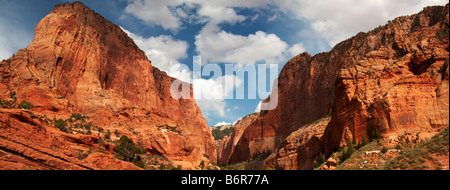 Vue depuis Lee Kolob Canyons Col Banque D'Images