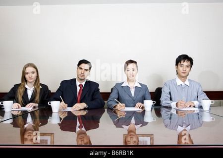 Businessman dans le bureau Banque D'Images