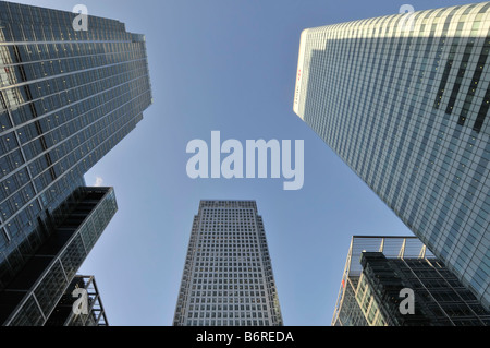 Les tours de Canary Wharf à Londres Banque D'Images