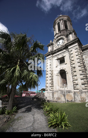 La Cathédrale St Jean, Saint John's, Antigua Island, Petites Antilles, Antilles, Caraïbes. Banque D'Images