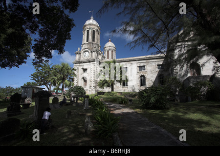 La Cathédrale St Jean, Saint John's, Antigua Island, Petites Antilles, Antilles, Caraïbes. Banque D'Images