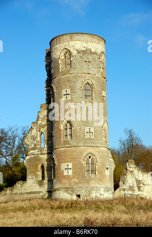 Tour gothique de folie au National Trust Wimpole House, España Banque D'Images