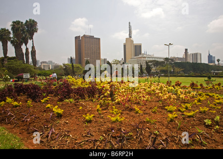 Afrique Kenya Nairobi skyline Banque D'Images